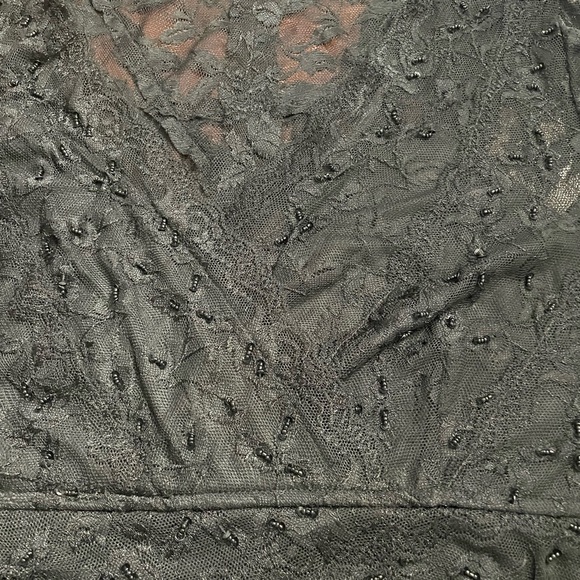 Marina women’s size 22 black lace Embellished, tiered stretch formal dress. - Picture 5 of 7